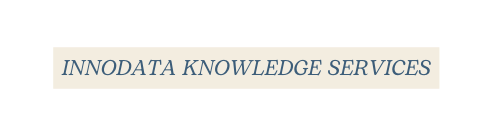 INNODATA KNOWLEDGE SERVICES